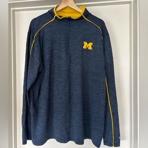 University of Michigan Men’s Quarter Zip Pullover Size XL